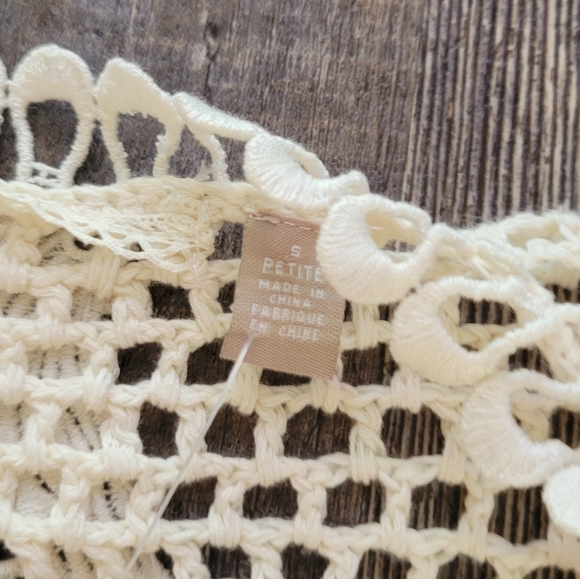 Knitted and knotted crochet embroidered cardigan ⁶³ - Picture 3 of 10